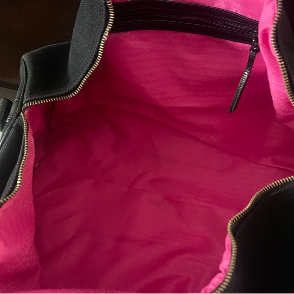 Victoria Secret rare Overnight canvas travel Bag with replaced shoulder straps. - Picture 3 of 11